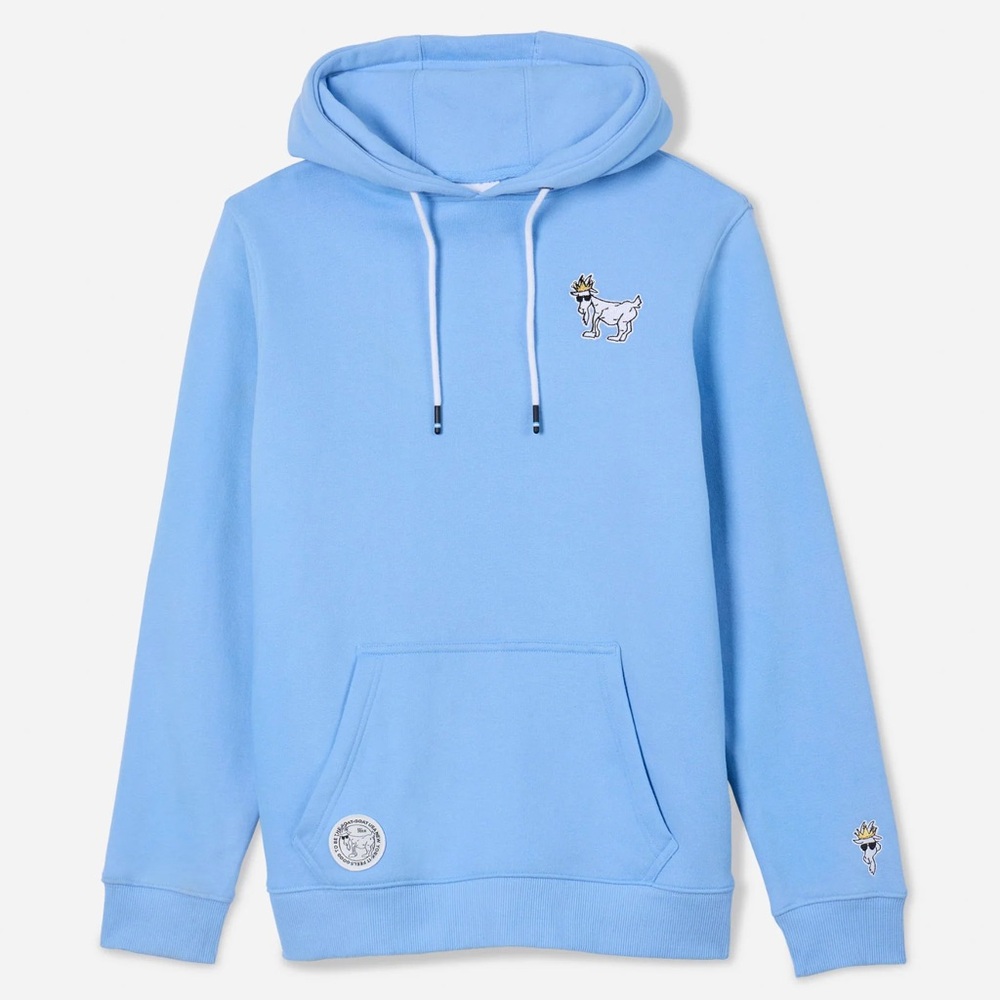 NWT GOAT USA Carolina Blue WD Hooded sweatshirt size Large